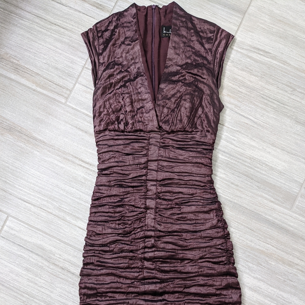 Nicole Miller Collection Plum Cocktail Dress 6P